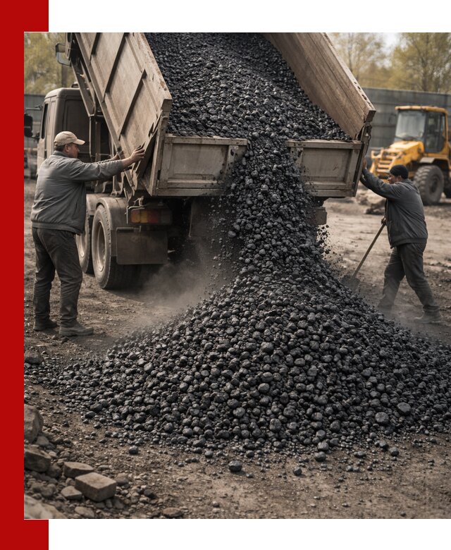 Доставка угля семечка самосвалами в Гусе-Хрустальном