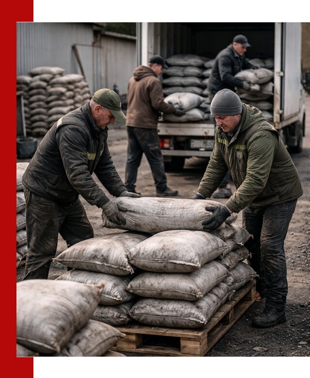 Доставка угля в мешках по выгодным ценам в Гусе-Хрустальном