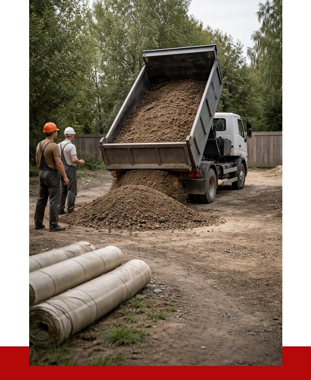 Доставка сыпучих материалов самосвалом в Гуся-Хрустального от 4493 р. | ПРОНЕРУДГсь