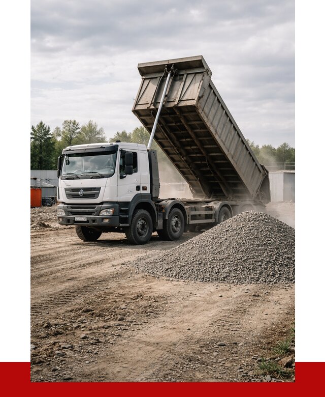 Доставка самосвалом 40 кубов в Гусе-Хрустальном от 9628 р. | ПРОНЕРУДГсь