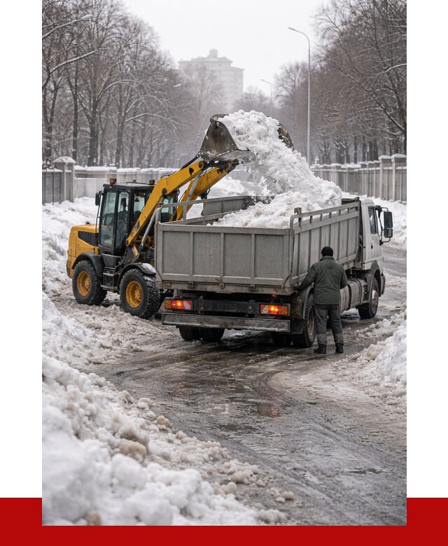 Вывоз снега с погрузкой в Гусе-Хрустальном от 3744 р. ПРОНЕРУДГсь