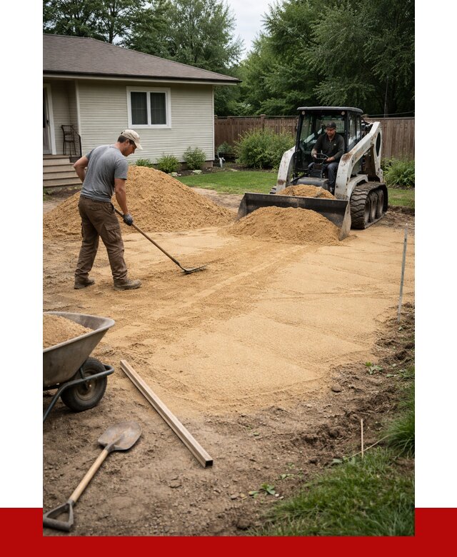 Отсыпка участка песком в Гусе-Хрустальном, от 2675 р., ПРОНЕРУДГсь