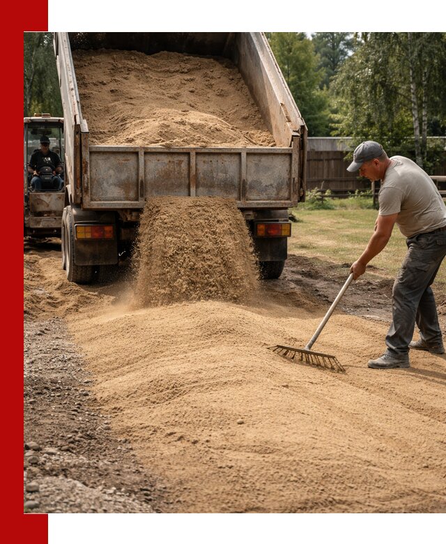 Отсыпка участка песком в Гусе-Хрустальном быстро и качественно