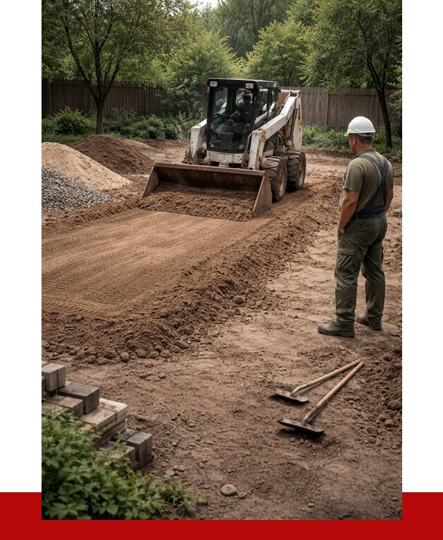 Выравнивание участка под ключ в Гусе-Хрустальном от 3744 р. | ПРОНЕРУДГсь