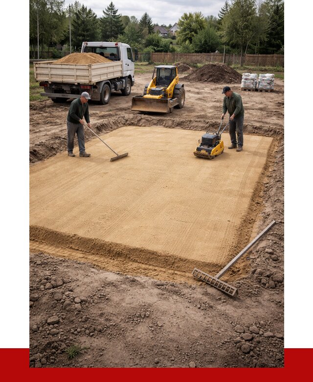 Устройство песчаной подушки в Гусе-Хрустальном от 4814 р. ПРОНЕРУДГсь